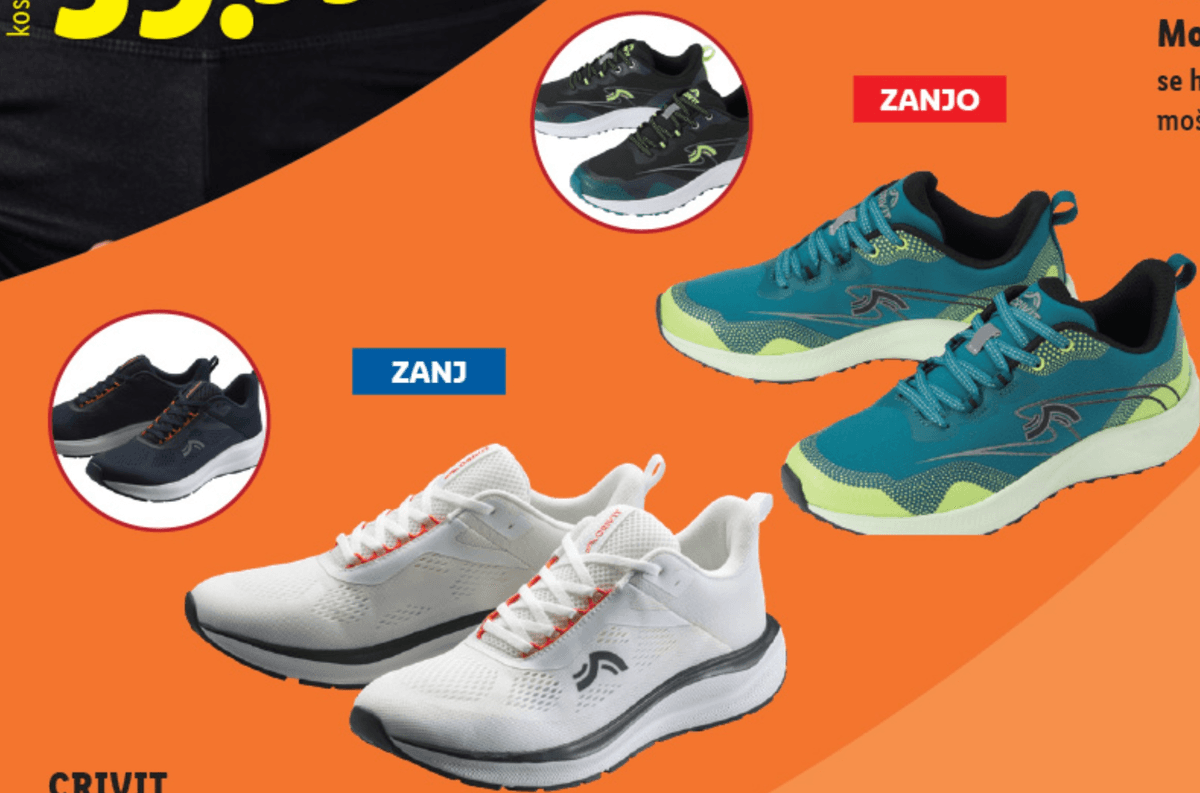 CRIVIT Tekaški čevlji - Akcija v trgovini Lidl