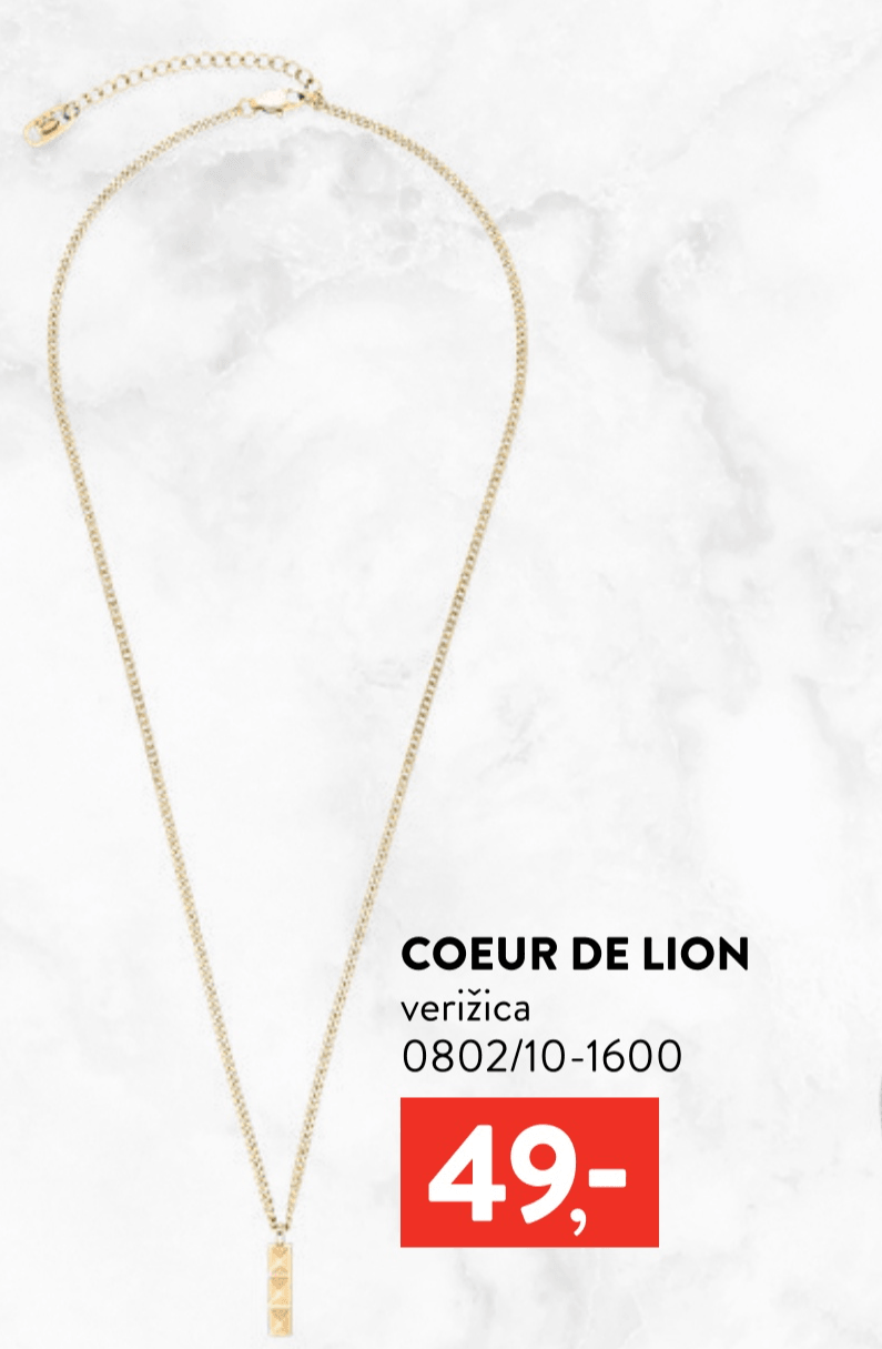 COEUR DE LION verižica 0802/10-1600 - Akcija v trgovini Regal Shop