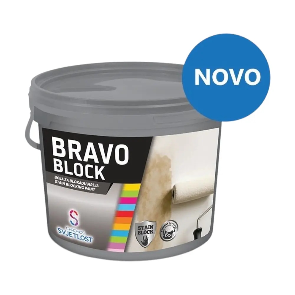 Specialna barva za notranje zidove BRAVO BLOCK 2 l - Akcija v trgovini Pevex