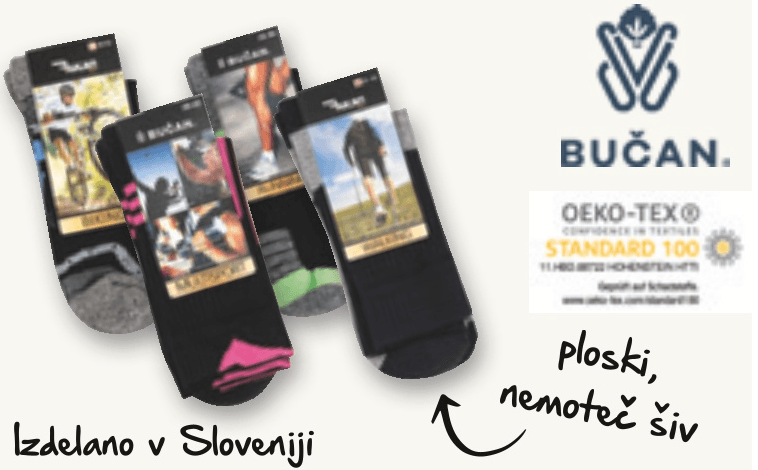 Športne nogavice Bučan - Akcija v trgovini Spar