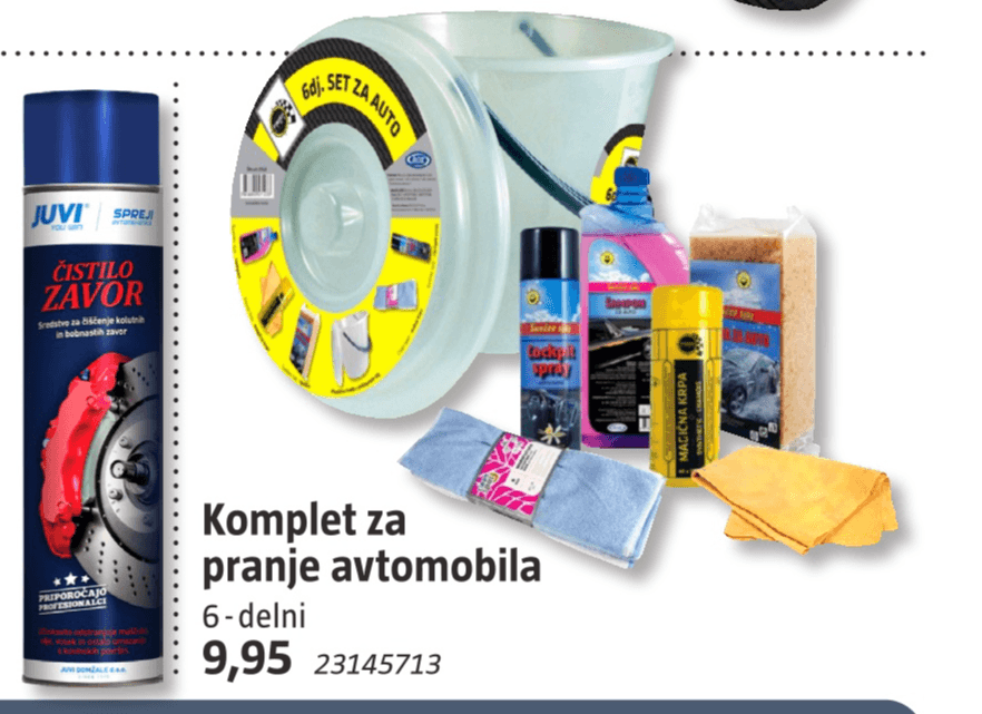 Komplet za pranje avtomobila 6-delni - Akcija v trgovini Bauhaus
