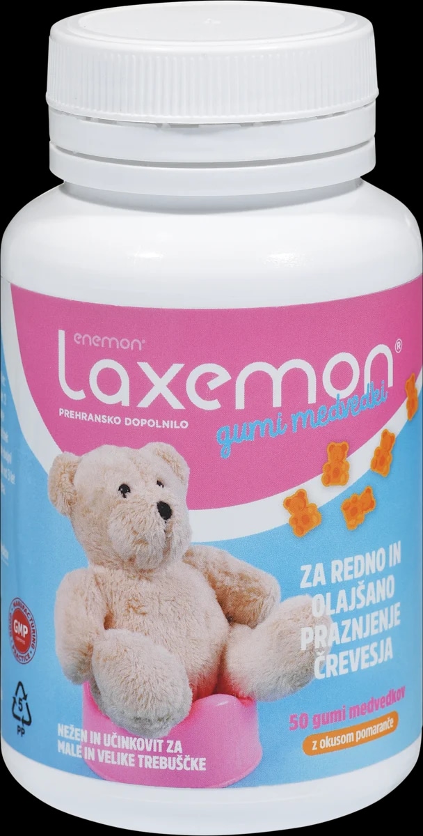 Laxemon gumijasti medvedki z okusom pomaranče 160 g enemon Akcija v trgovini Dm