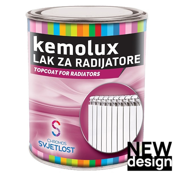 Sintetični lak Kemolux Radiator 0.75 l Akcija v trgovini Pevex