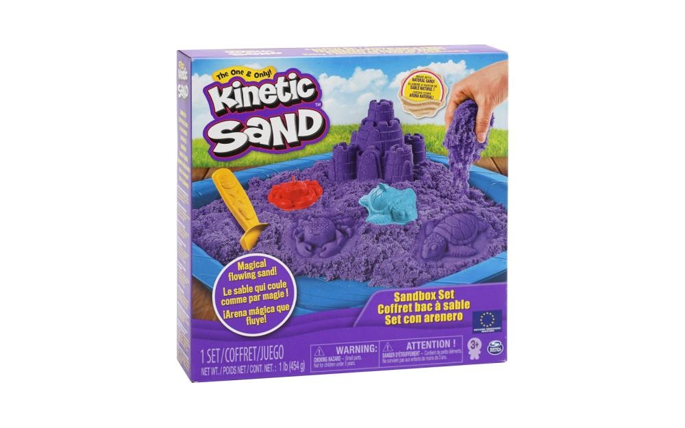 Kinetic Sand Set za igro Morska deklica Kristal 480 g peska (300 g neon vijolični, 30 g neon roza, 150 g bleščeče zlati) - Akcija v trgovini Mueller