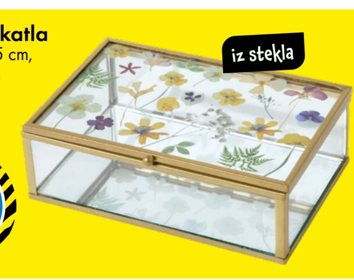 Okrasna škatla - Akcija v trgovini Tedi