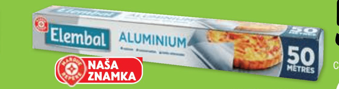 Alu folija Elembal 50 m - Akcija v trgovini E.Leclerc