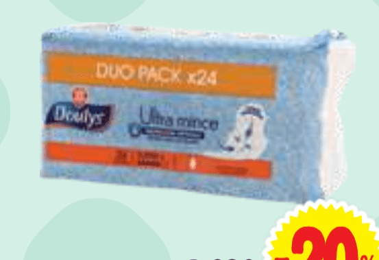 Doulys Higienski vložki 24/1 - Akcija v trgovini E.Leclerc