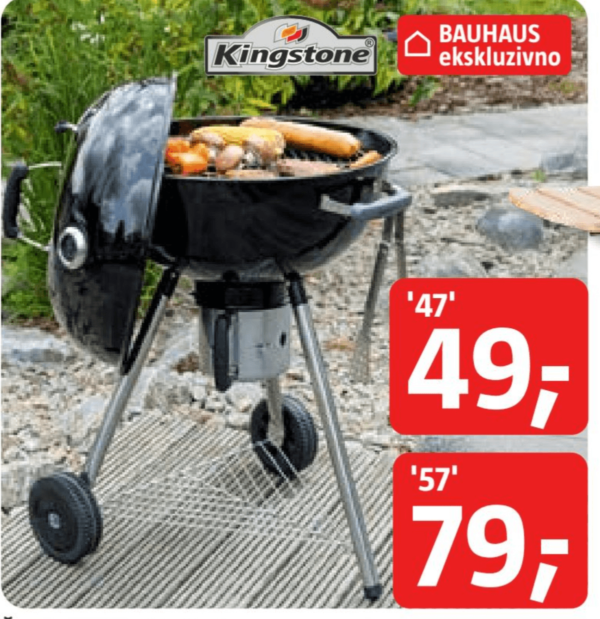 Kingstone Žar na oglje 'Bullet' 57' - Akcija v trgovini Bauhaus