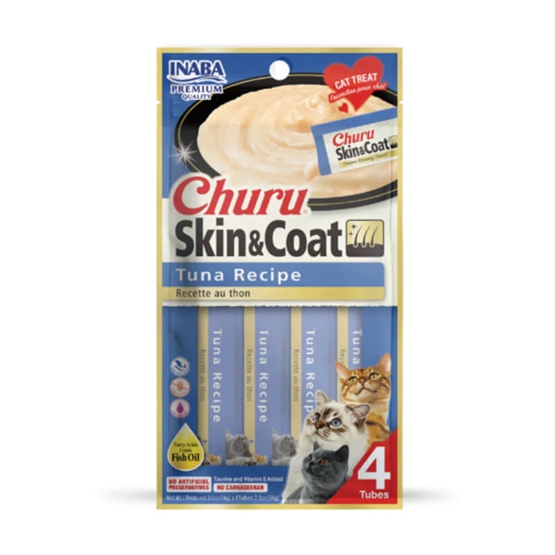 Inaba Churu Skin&Coat priboljški 4 x 14 g Akcija v trgovini Mr. Pet