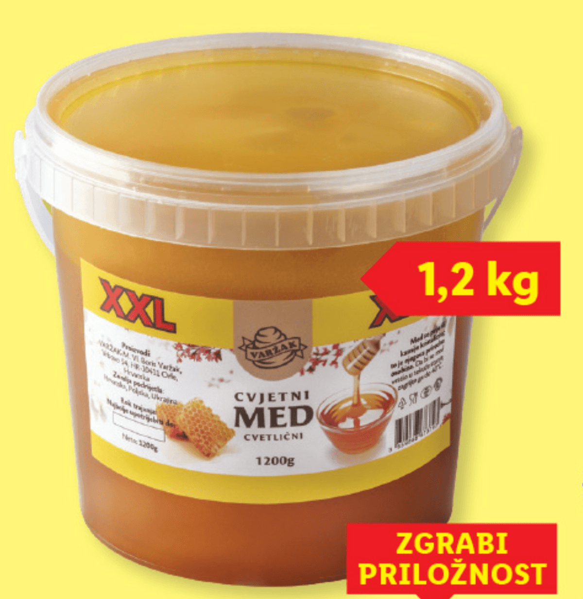 Varžak Cvetlični med 1,2 kg - Akcija v trgovini Lidl