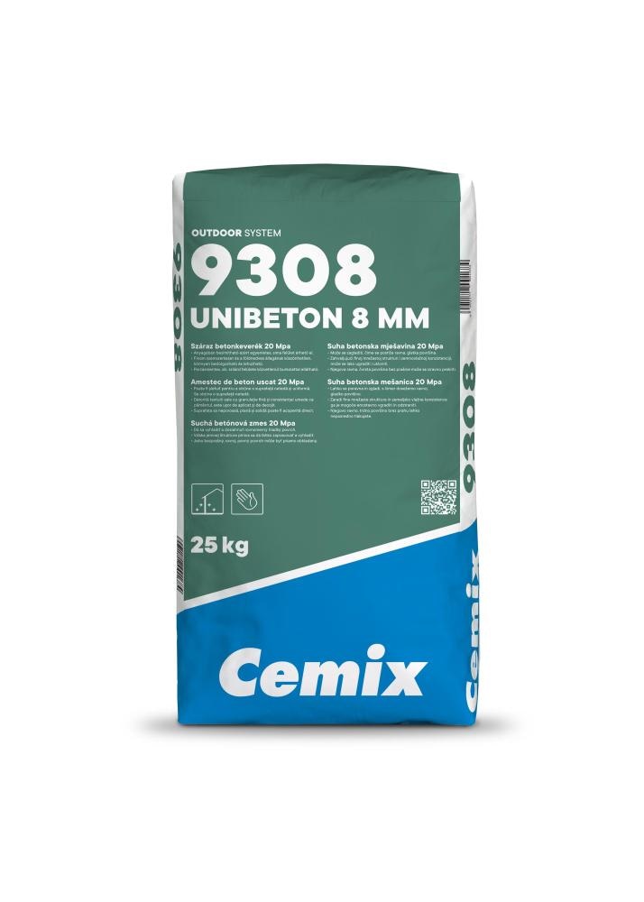 Suha betonska mešanica UNIBETON 8 MM 25 kg - Akcija v trgovini Jager