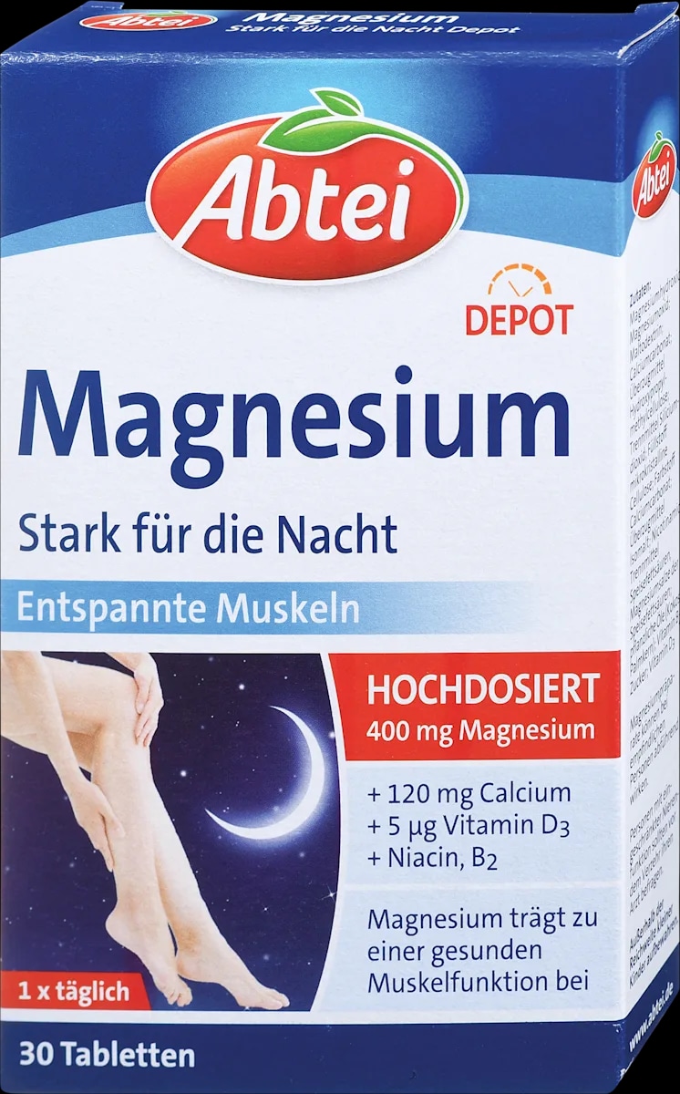 Abtei Magnesium Depot prehransko dopolnilo 30 kosov Akcija v trgovini Dm