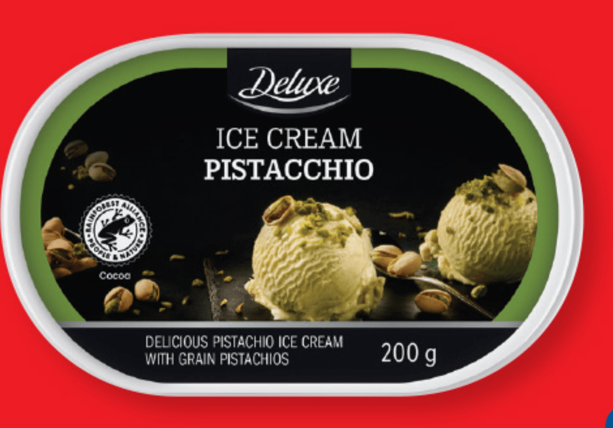 Deluxe Sladoled s pistacijo 200 g - Akcija v trgovini Lidl
