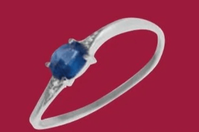 Prstan s safirjem in diamanti - Akcija v trgovini E.Leclerc