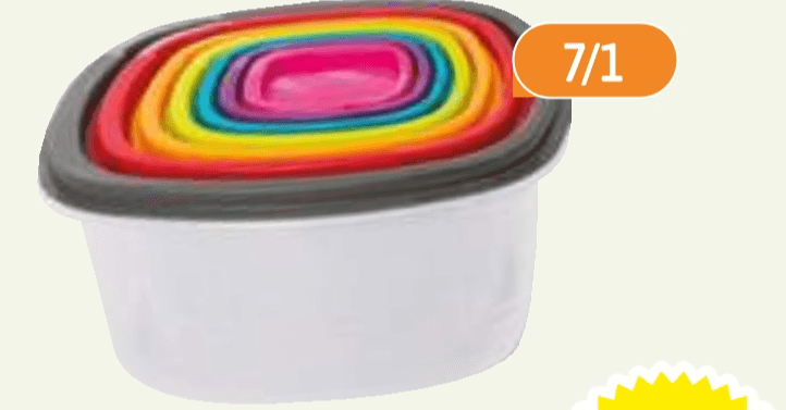 Set posod za shranjevanje 7/1 - Akcija v trgovini E.Leclerc