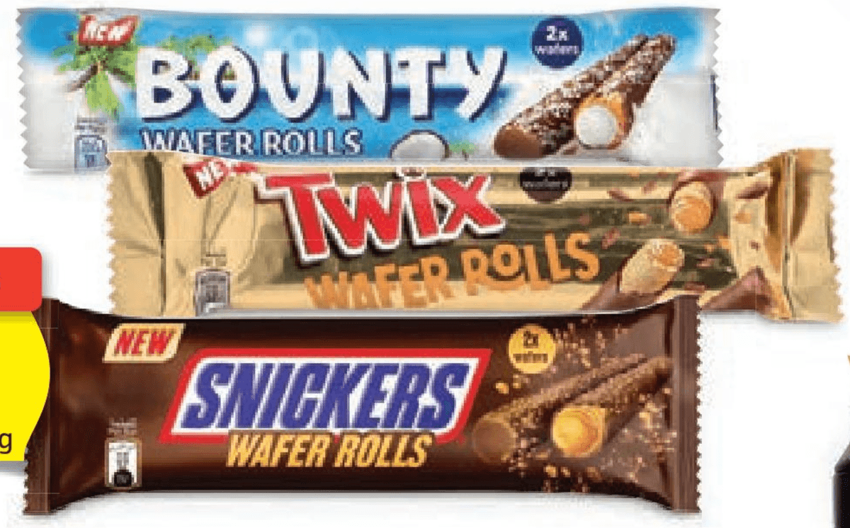 Mars Hrustljave Vafelj Rolice 22,5 g - Akcija v trgovini Hofer