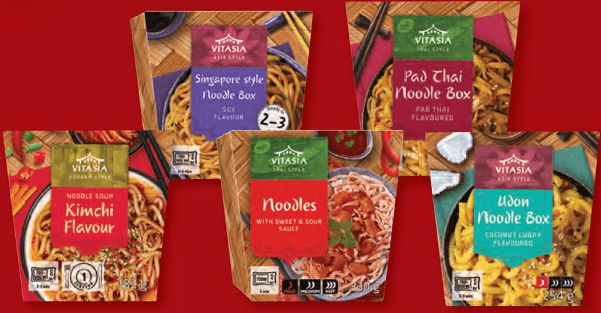 Vitasia Noodle Box Kimchi Flavour 183 g Akcija v trgovini Lidl