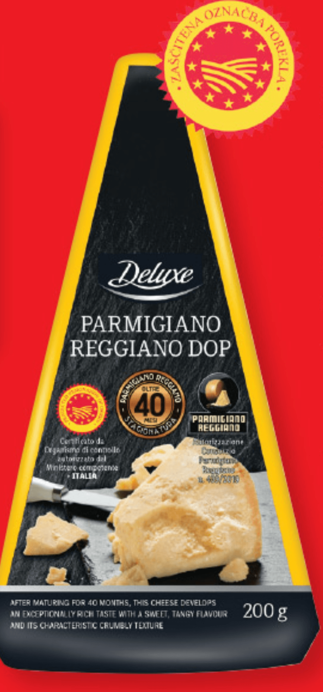 Deluxe Italijanski sir „Parmigiano Reggiano” 200 g - Akcija v trgovini Lidl