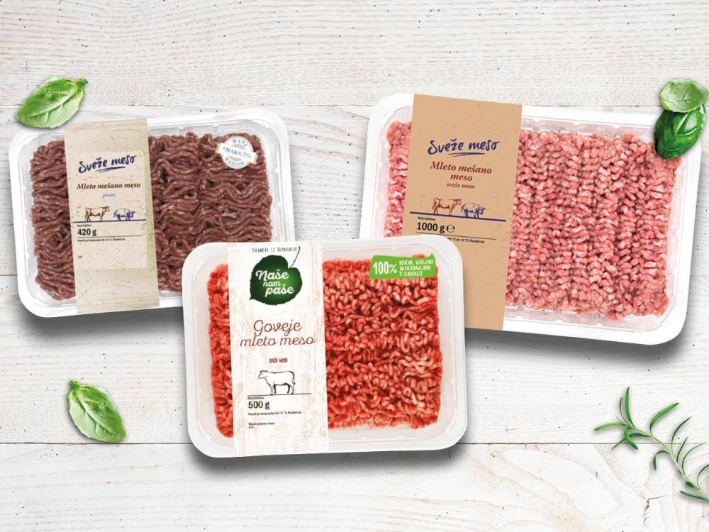 Naša mesnica Sveže pusto mleto mešano meso 420 g - Akcija v trgovini Lidl
