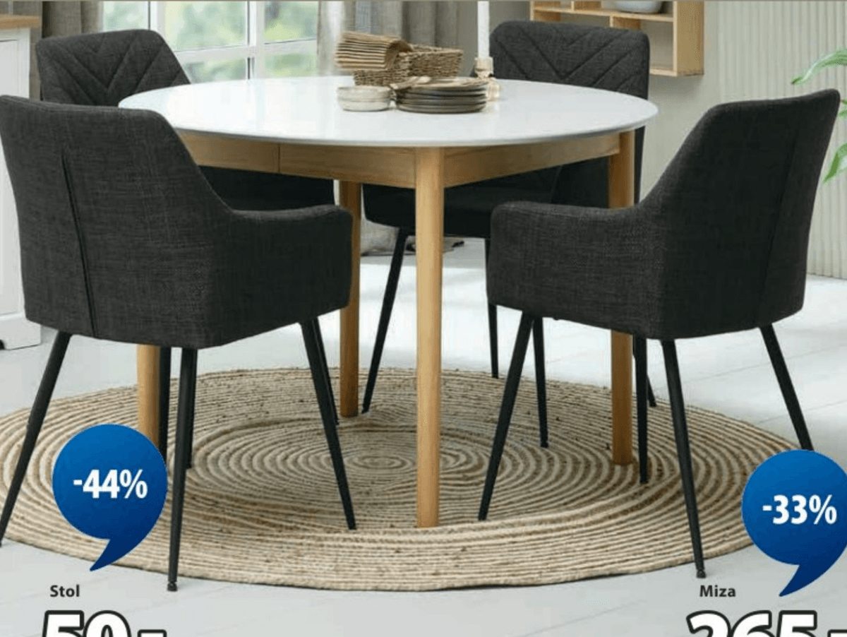 Jedilniška miza MARSTRAND - Akcija v trgovini Jysk