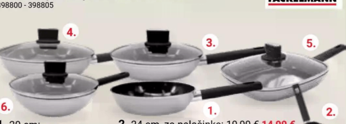 Ponev za peko s pokrovom AVALON 24 cm - Akcija v trgovini Pevex