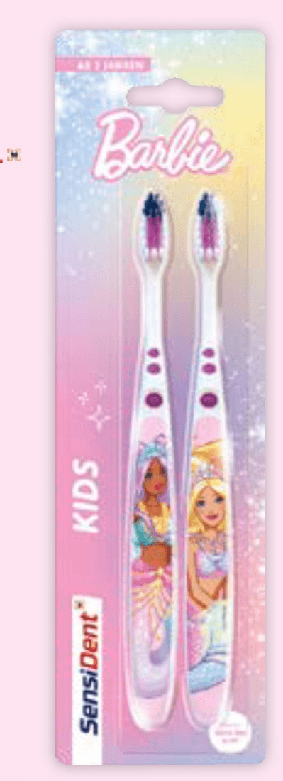 SensiDent zobna ščetka Kids Barbie 2 kos - Akcija v trgovini Mueller