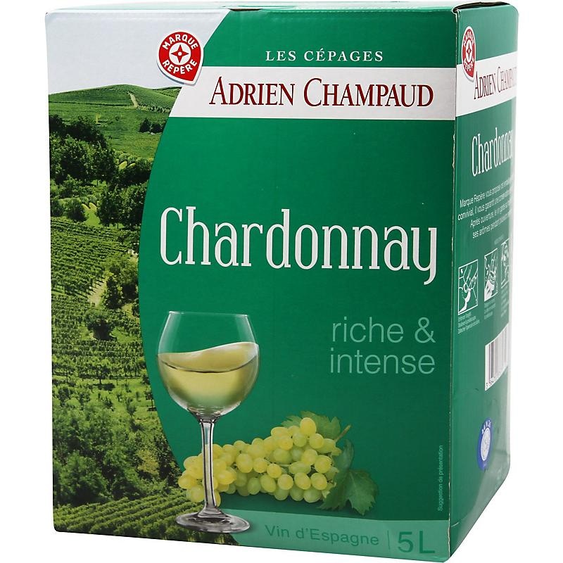CHARDONNAY ADRIEN CHAMPAUD 5 l - Akcija v trgovini E.Leclerc
