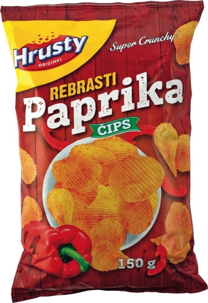 Rebrasti čips Hrusty 150 g - Akcija v trgovini Mercator