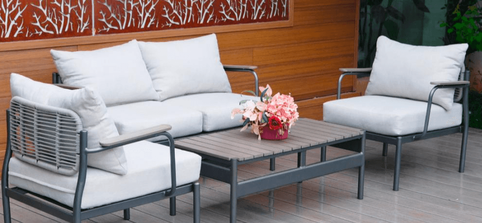Lounge vrtna garnitura 'Aurora' 4-delna - Akcija v trgovini Bauhaus