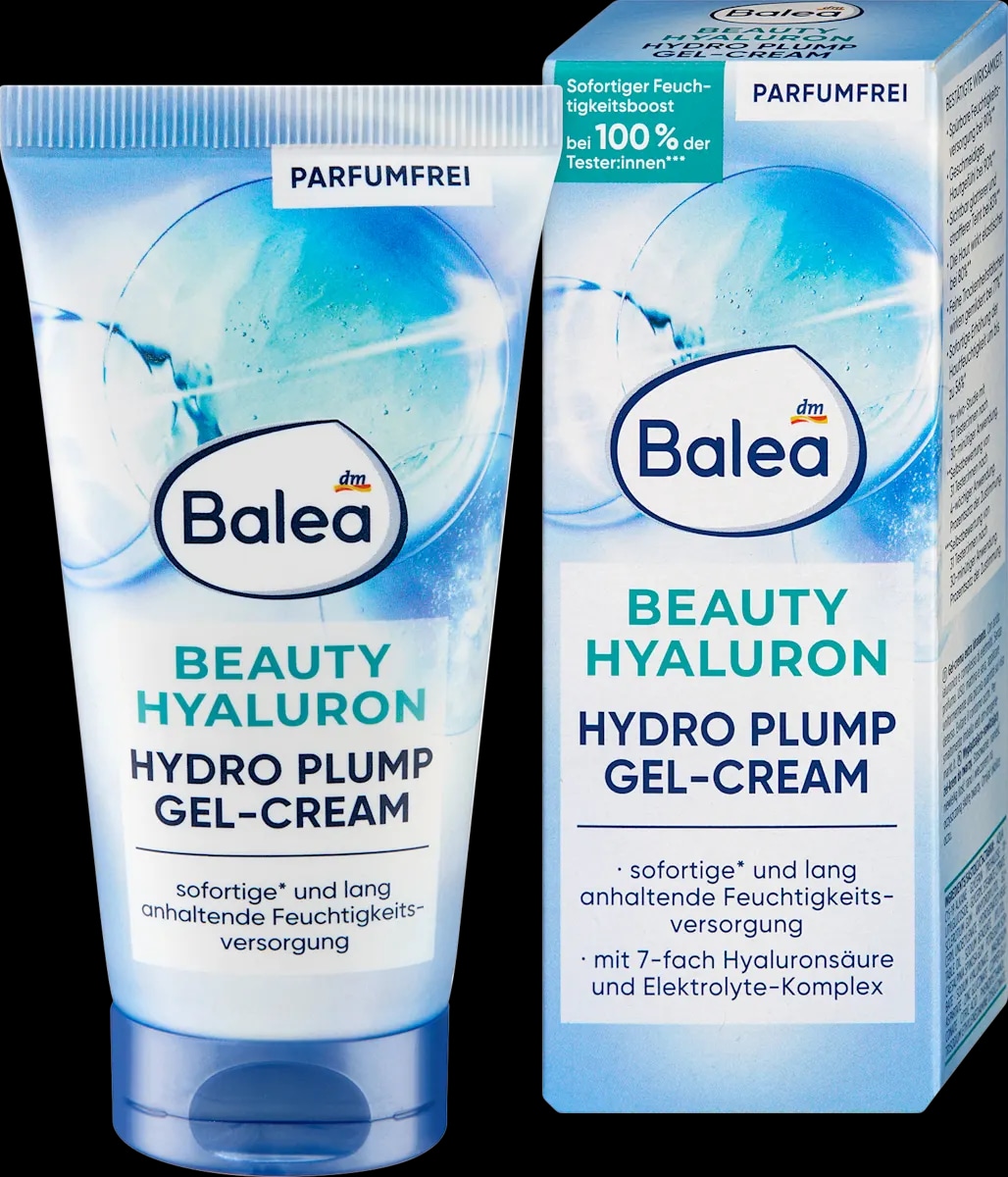 Balea Beauty Hyaluron Hydro Plump kremni gel za obraz 50 ml Akcija v trgovini Dm
