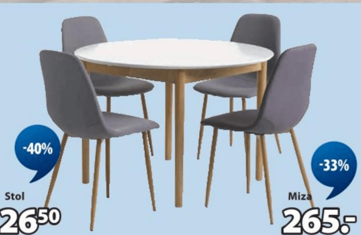 Jedilniški stol Jonstrup - Akcija v trgovini Jysk