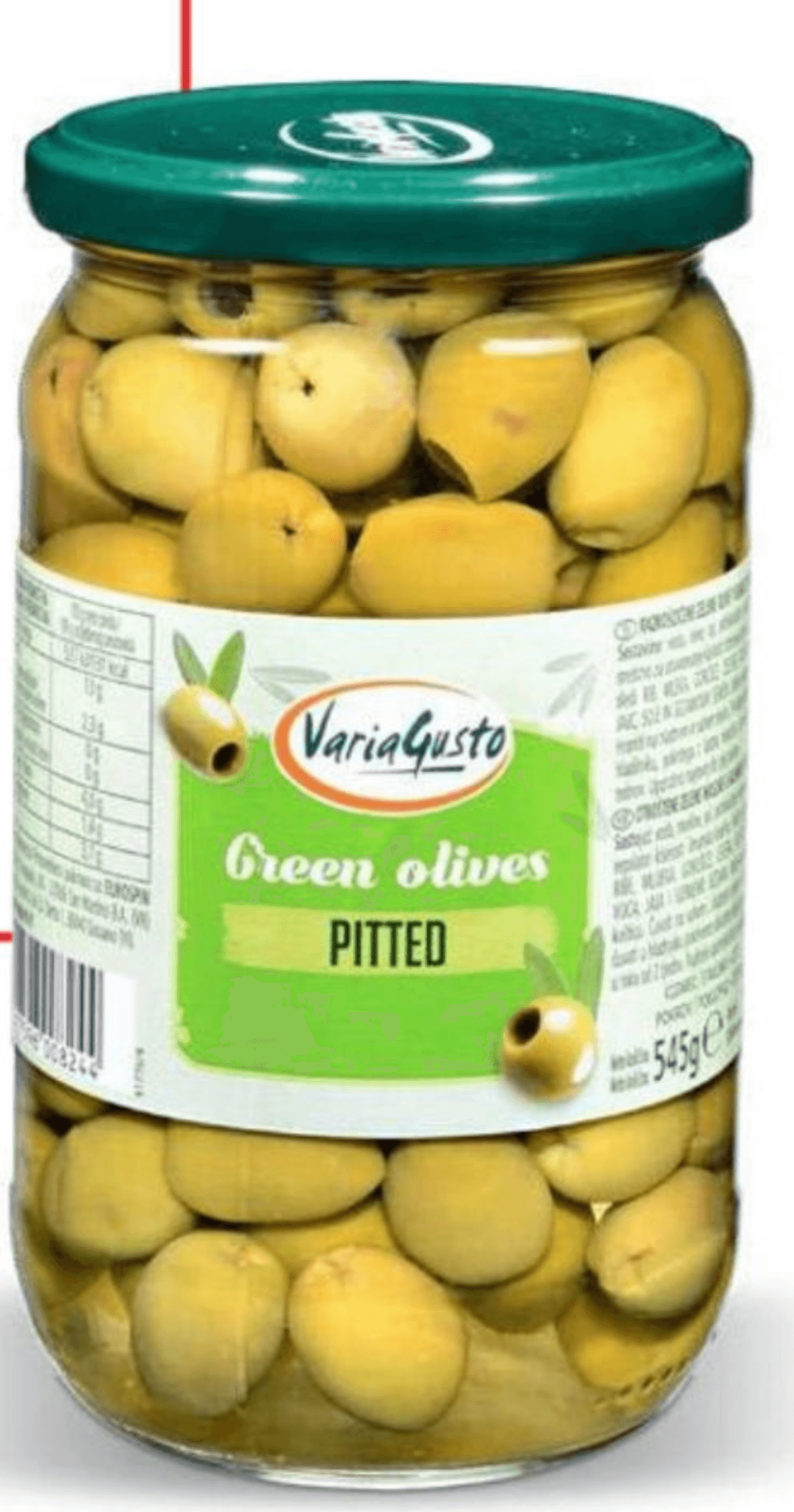 Zelene olive brez koščic 545 g Varia Gusto - Akcija v trgovini Eurospin