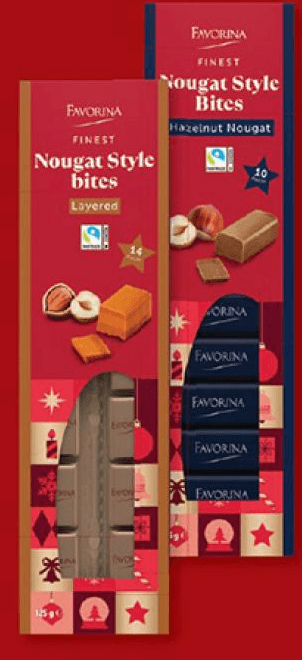 Favorina nougat grižljaji 125 g Akcija v trgovini Lidl