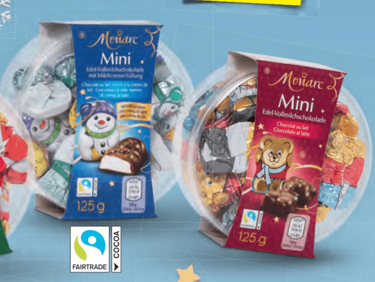 Monarc Mini čokoladne božične figurice 125 g - Akcija v trgovini Hofer