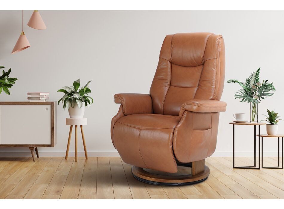 Usnjen počivalnik BOSTON - Akcija v trgovini Harvey Norman