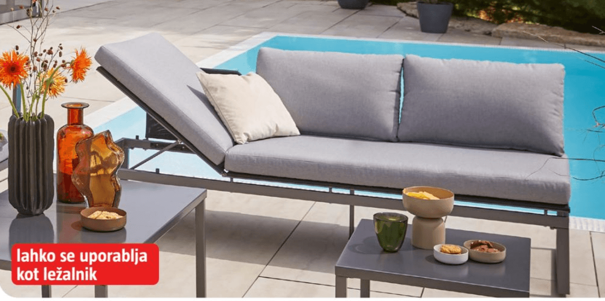 Lounge vrtni trosed 'Maja Slim' - Akcija v trgovini Bauhaus