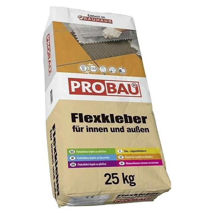 Lepilo za ploščice Probau Flexkleber für Innen und außen 25 kg - Akcija v trgovini Bauhaus