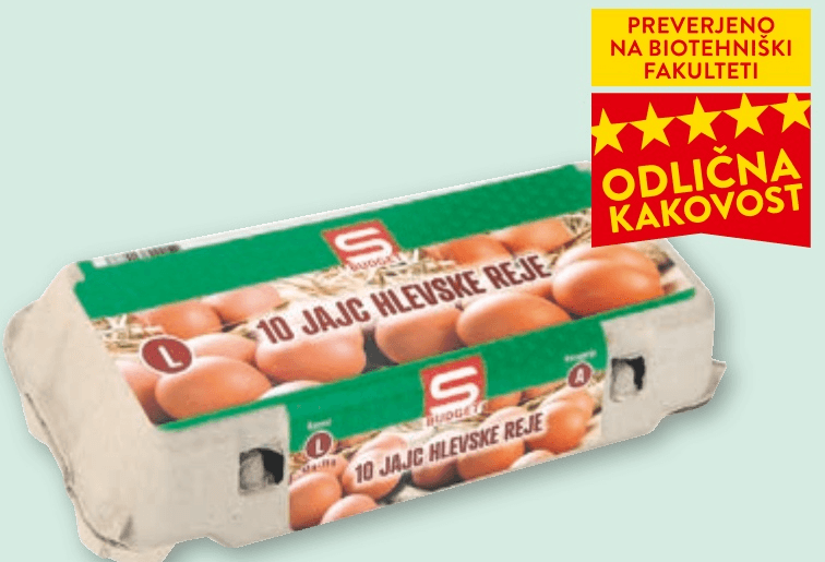Jajca hlevske reje 10 kosov SPAR Akcija v trgovini Spar