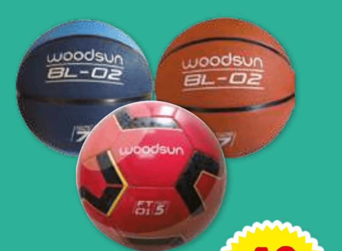 Woodsun Žoga za nogomet ali košarko - Akcija v trgovini E.Leclerc