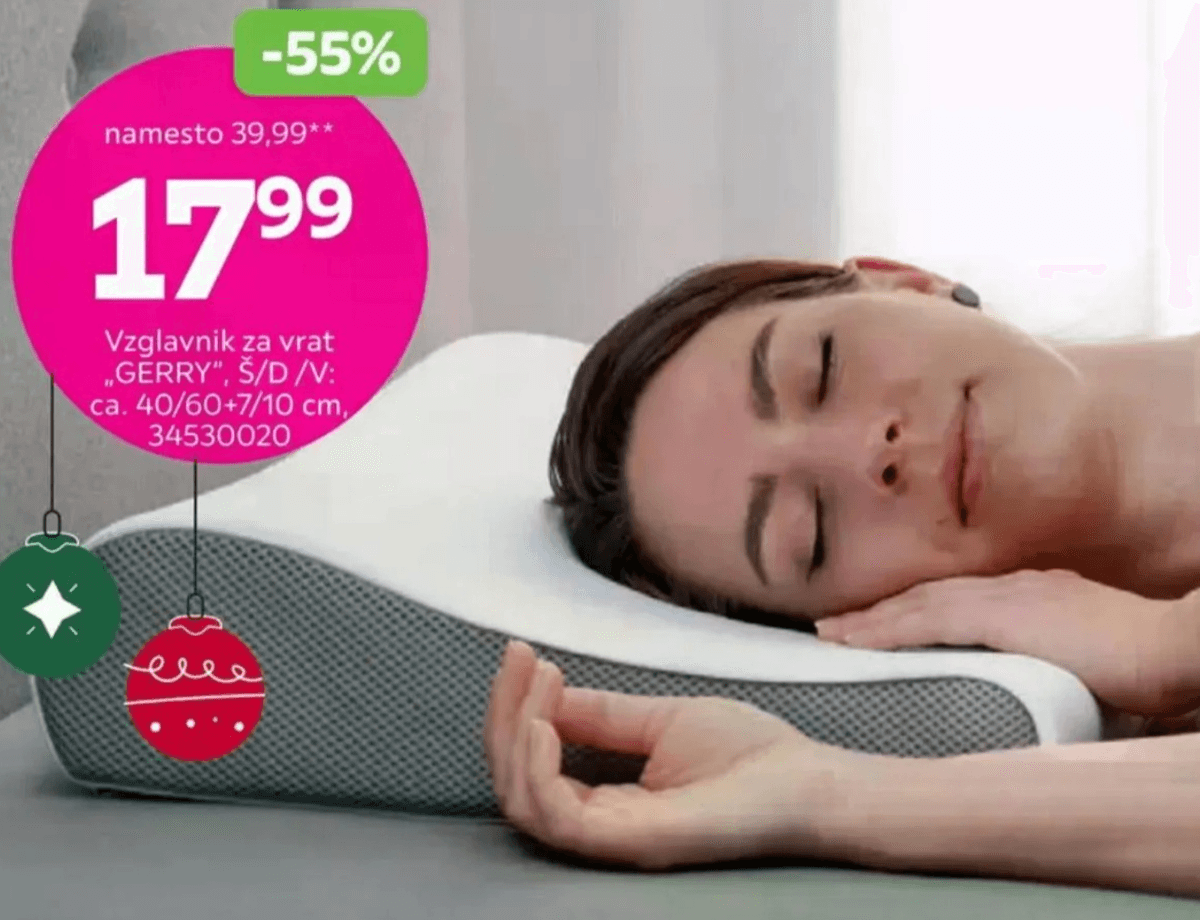 Vzglavnik za vrat „GERRY" ca. 40/60+7/10 cm - Akcija v trgovini Mömax