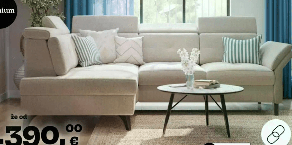 OLYMPIA modularni program sedežne garniture - Akcija v trgovini Prima