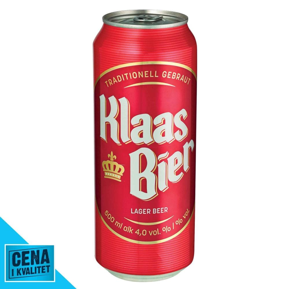 Pivo Klaas Bier 0.5 l - Akcija v trgovini Mercator