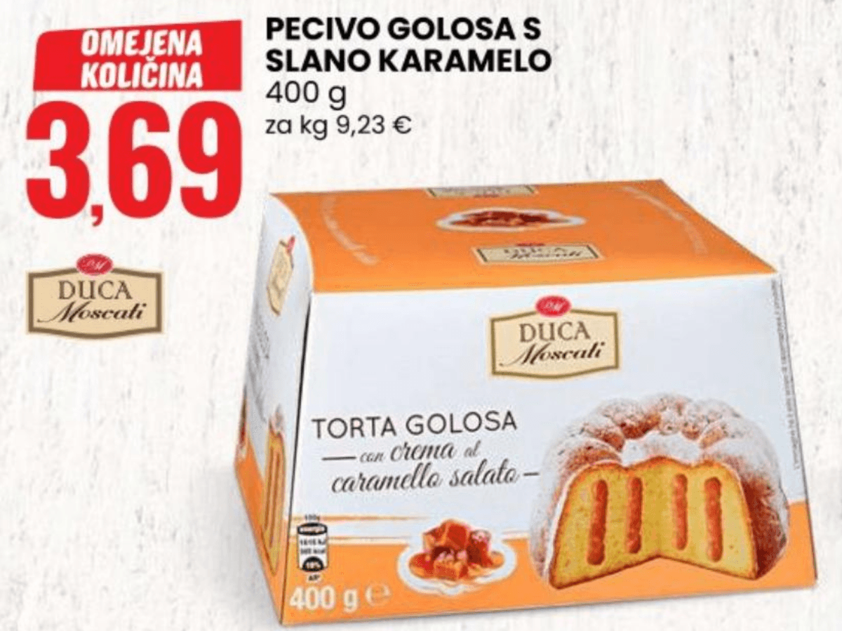 Duca Moscati Pecivo Golosa 400 g - Akcija v trgovini Eurospin