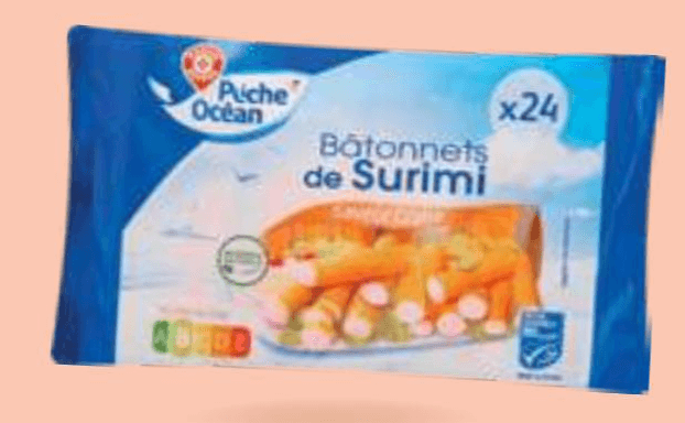 Pêche Océan surimi palčke 400 g Akcija v trgovini E.Leclerc