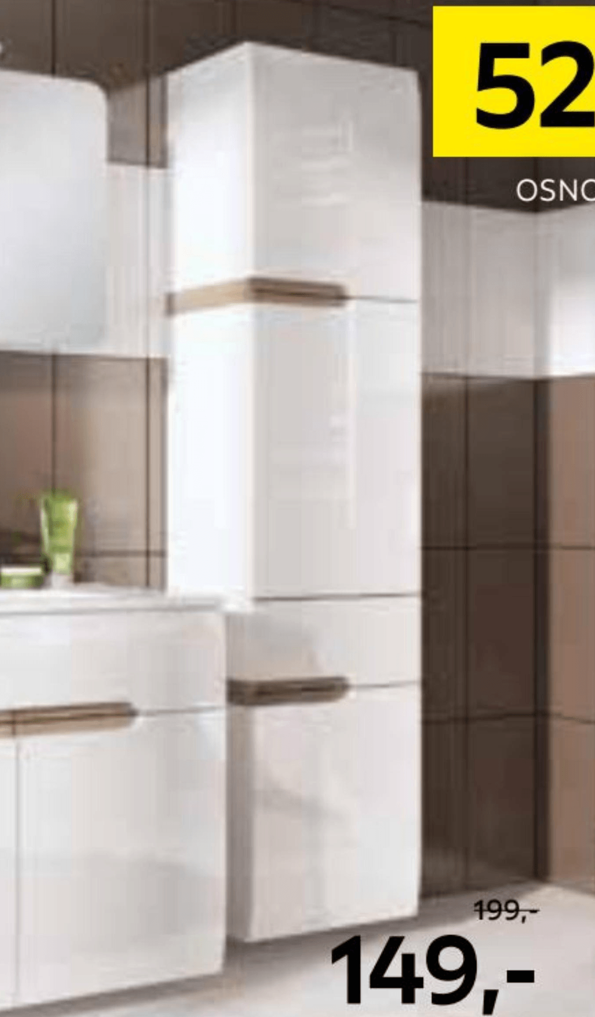 Visoka stranska omarica 'Elegant' - Akcija v trgovini Bauhaus