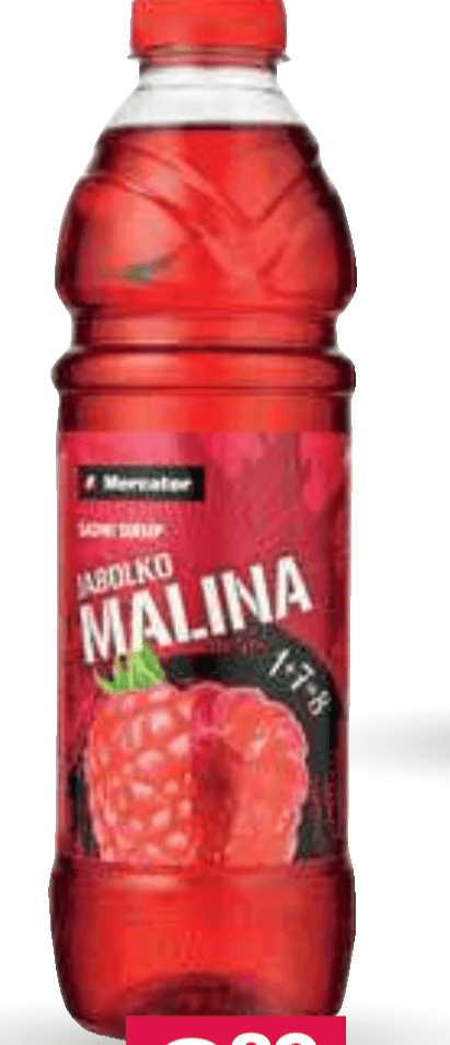 Sirup Mercator 1 l - Akcija v trgovini Mercator