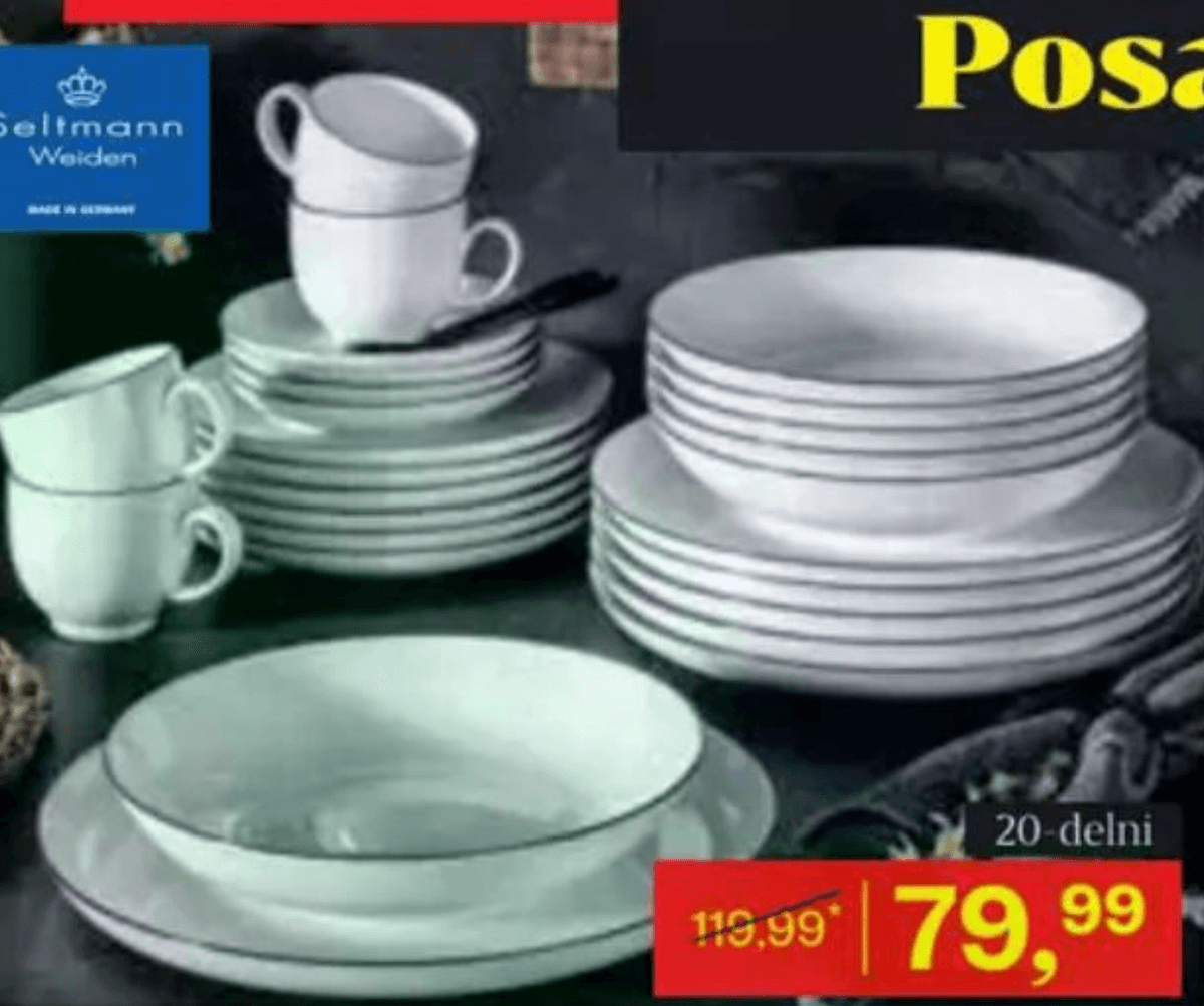 Kombiniran servis 20-delni Seltmann Weiden - Akcija v trgovini Rutar