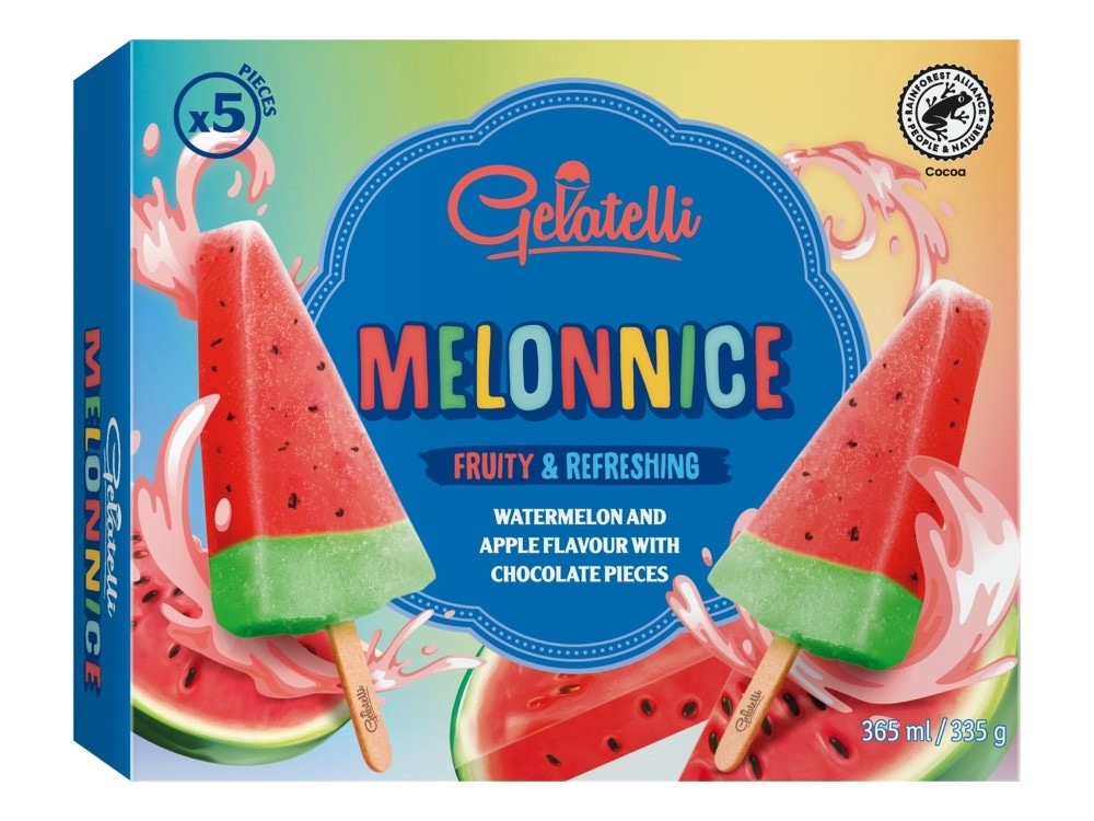 Gelatelli Sladoled Lubenica 610g (12x52ml) - Akcija v trgovini Lidl