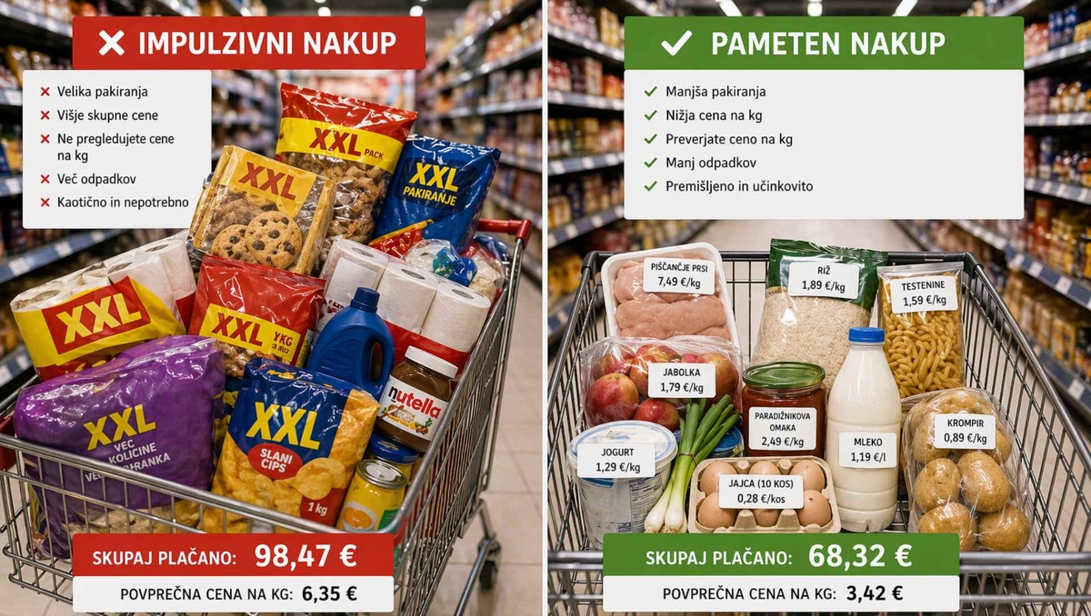 Kaj se splača kupovati na veliko (in kako prihraniti do 40 %)