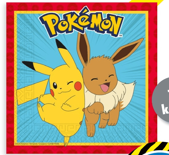 Serviete Pokémon - Akcija v trgovini Tedi